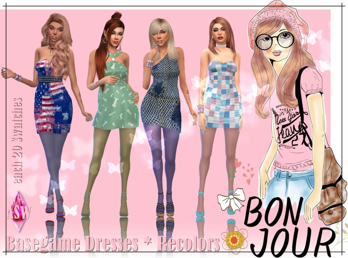 Basegame Dress Recolors by Annett’s Welt