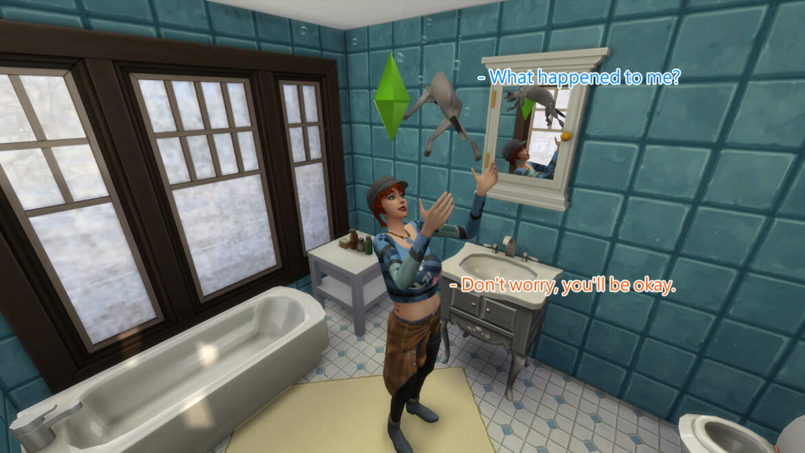 Sims 4 Bathing pet in the sink