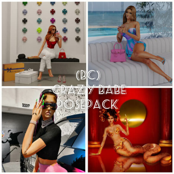 Sims 4 bc crazy babe posepack