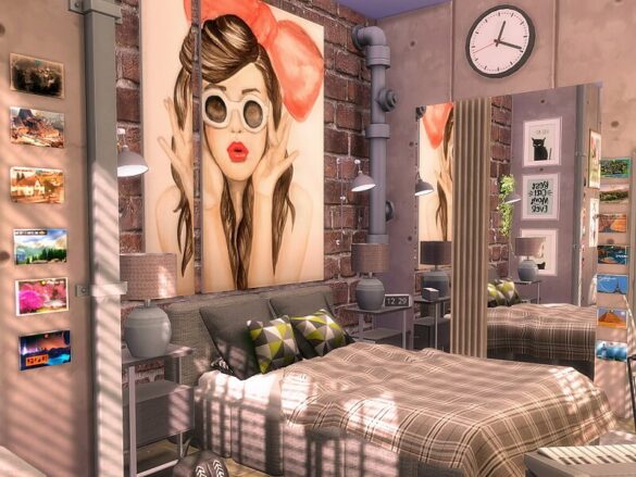 Sims 4 Bedroom – City Girl by Flubs79