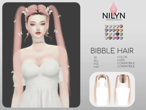Sims 4 bibble hair new mesh
