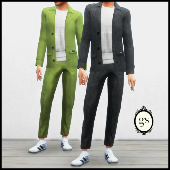 Sims 4 blazer with sweatshirt male outfit