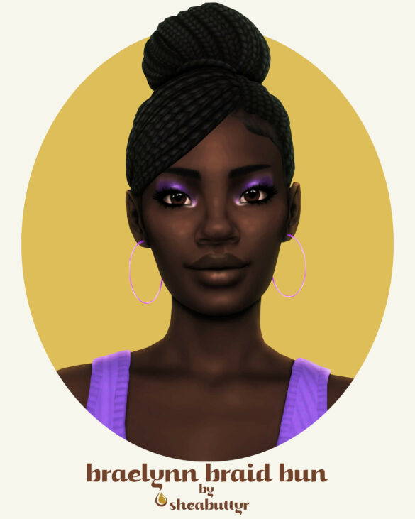 Sims 4 braelynn braid bun