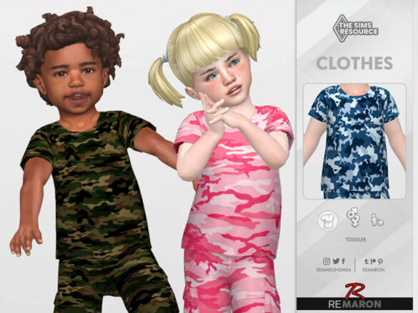 Camouflage Shirt for Toddler 01 by remaron