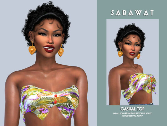 Sims 4 Casual Top 1 by Sarawat