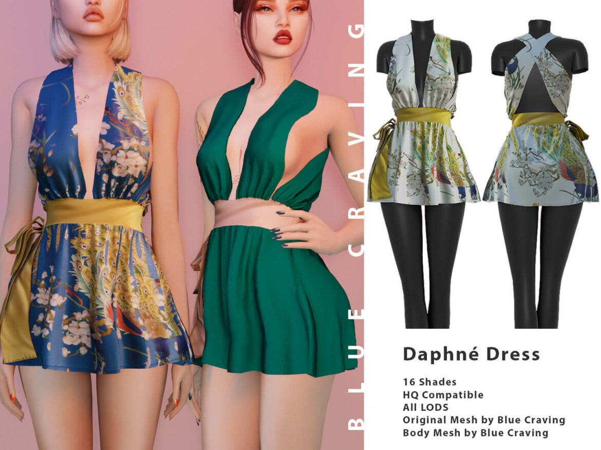 Sims 4 cc daphne dress
