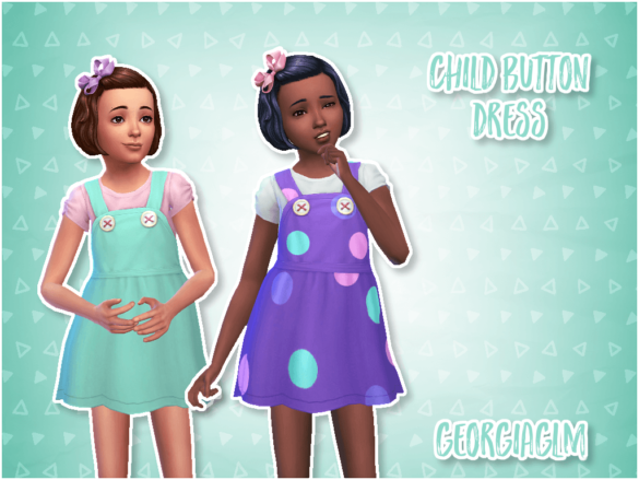 Sims 4 child button dress