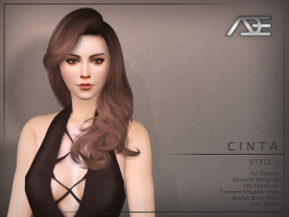 Sims 4 Cinta Style 1 (Hairstyle) by Ade_Darma at TSR