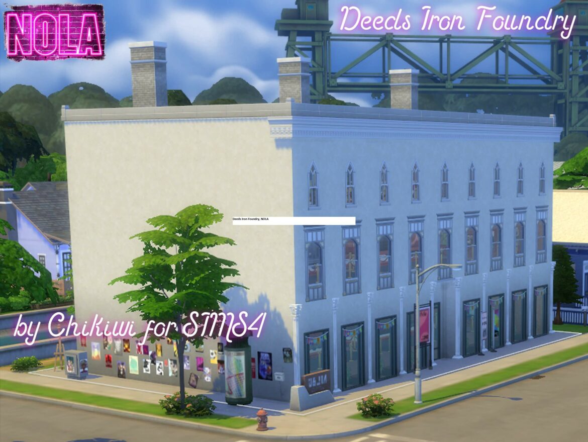 Sims 4 Community Museum – Deeds Iron Foundry, NOLA