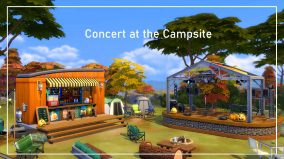 Sims 4 concert at the campsite happy simblreen