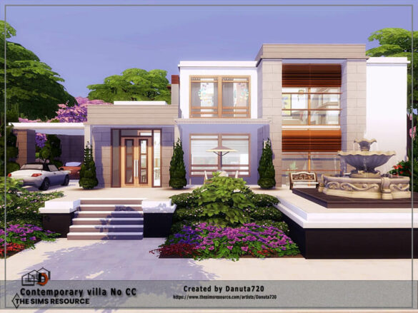 Sims 4 Contemporary villa by Danuta720