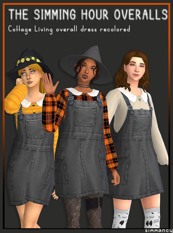 Sims 4 Cottage Living hour overalls