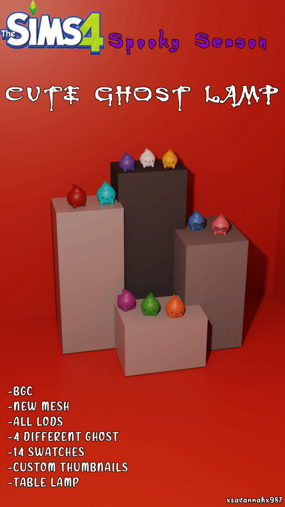 Sims 4 cute ghost lamp