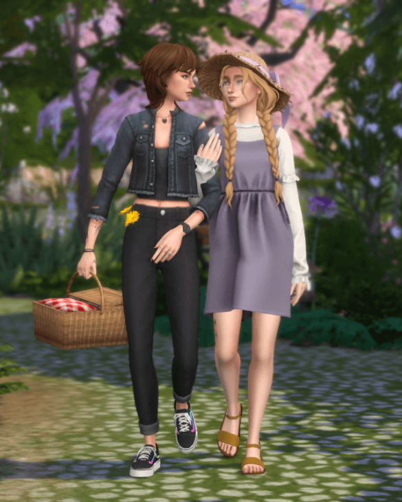 Sims 4 day 17 springtime picnic