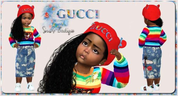 Designer Set for Toddler Girls at Sims4-Boutique
