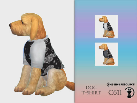Sims 4 Dog T-shirt C611 by turksimmer at TSR