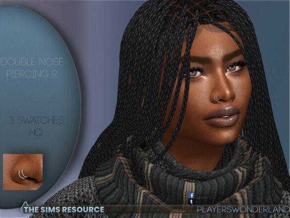 Double Nose Piercing R by PlayersWonderland