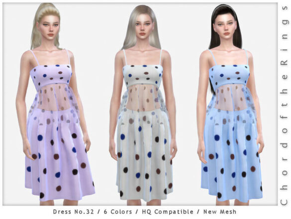 Sims 4 Dress No.32 by ChordoftheRings