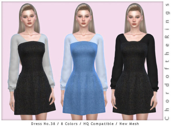 Sims 4 Dress No.38 by ChordoftheRings