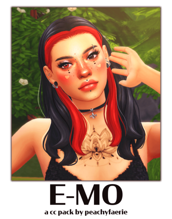 Sims 4 e mo a cc pack by peachyfaerie