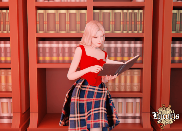 Sims 4 eirwen is reading a book lookbook