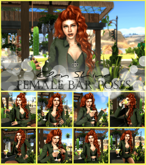 Sims 4 es female bar poses - The Sims Game