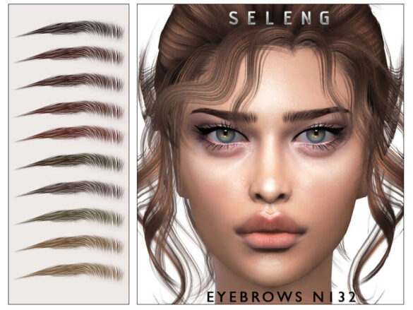 Sims 4 Eyebrows N132 by Seleng