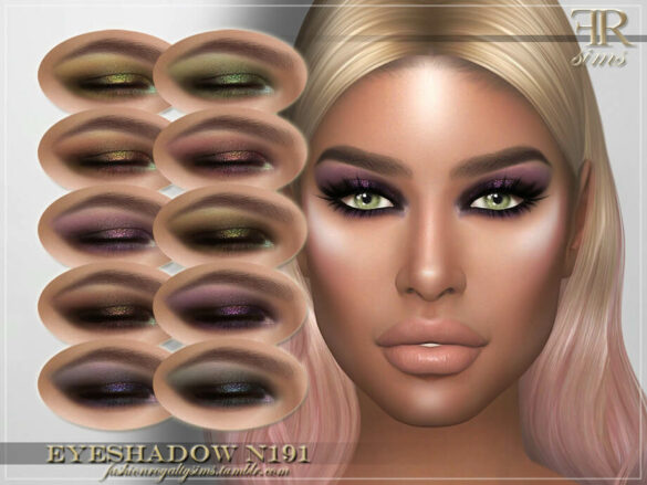 Sims 4 Eyeshadow N191 by FashionRoyaltySims