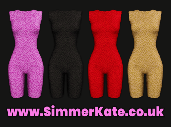 Sims 4 fendi x skims playsuit
