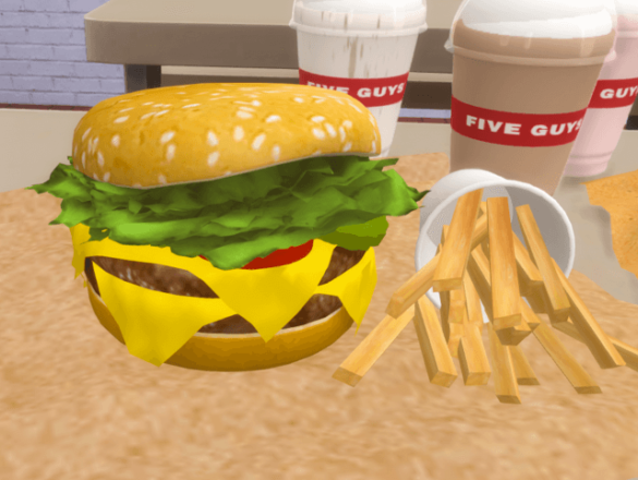 Sims 4 five guys food set