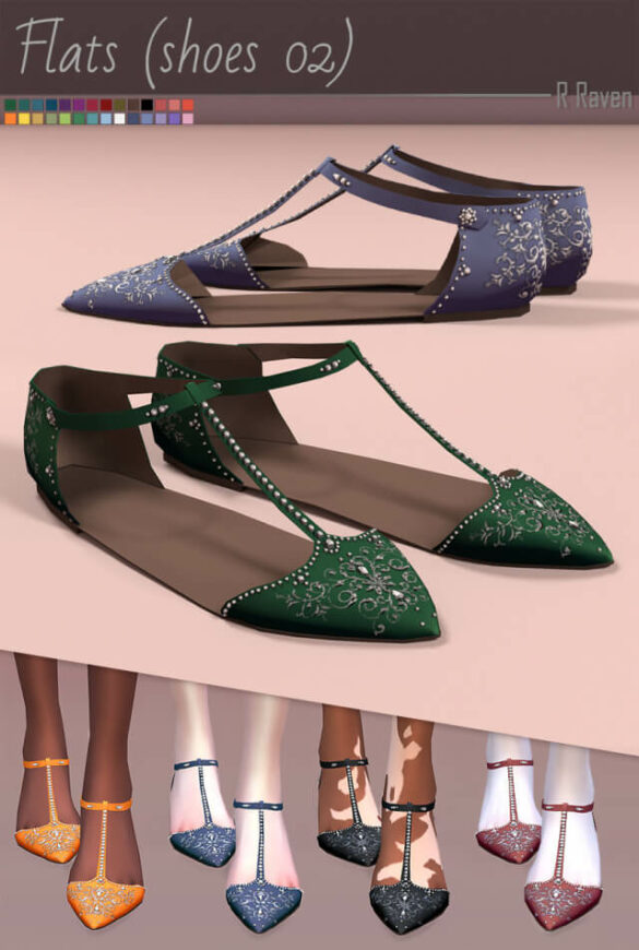 Sims 4 flats shoes 02
