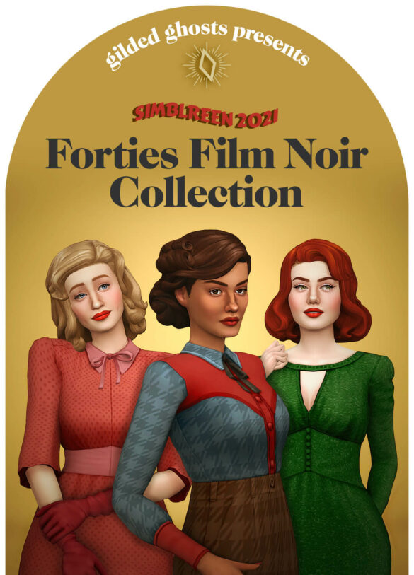 Sims 4 forties film noir simblreen 2021