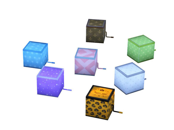 Sims 4 Functional clown-in-a-box by PandaSamaCC