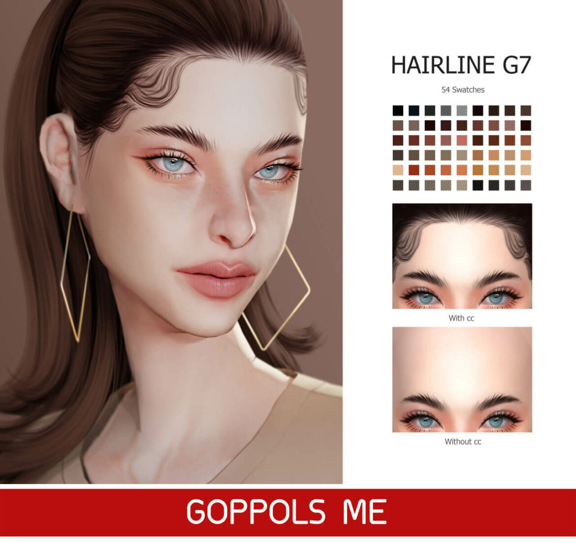 Sims 4 GPME-GOLD Hairline G7 by GOPPOLS Me