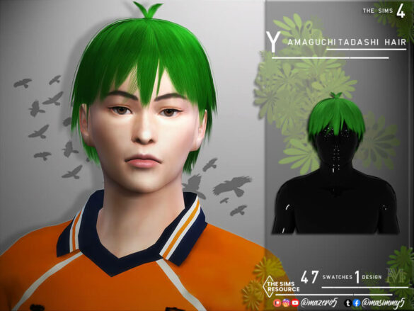 Sims 4 Hair Yamaguchi Tadashi by Mazero5