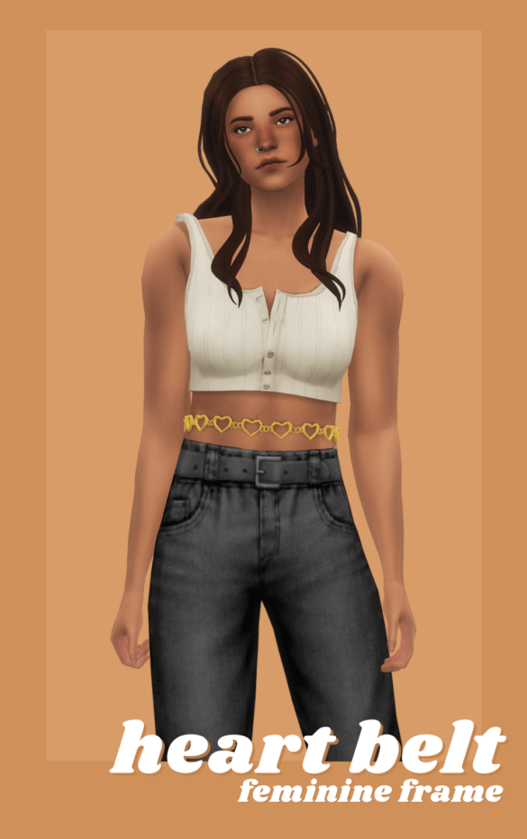heart belt but its for feminine frames this time