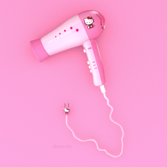 Sims 4 hello kitty hair dryer