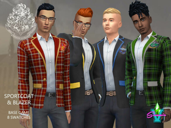 Sims 4 Hogwarts Sports Coat by SimmieV at TSR