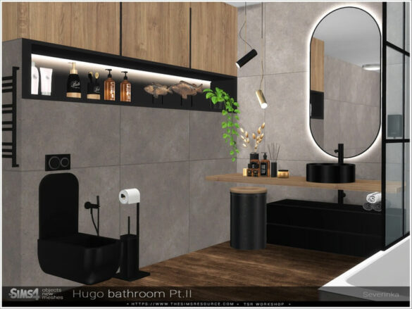 Sims 4 Hugo bathroom Pt.II decor by Severinka_ at TSR