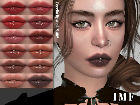 Sims 4 IMF Cecelia Lipstick N.382 by IzzieMcFire