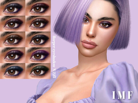 Sims 4 IMF Harper Eyeshadow N.225 by IzzieMcFire
