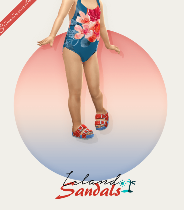 Sims 4 island sandals toddler version