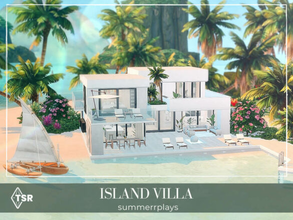 Sims 4 Island Villa by Summerr Plays