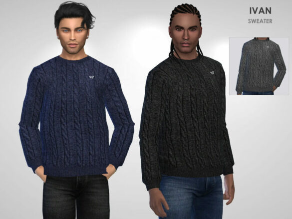 Sims 4 Ivan Sweater by Puresim