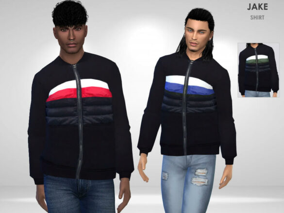 Sims 4 Jake Shirt by Puresim