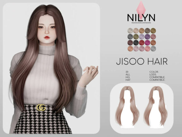 Sims 4 JISOO HAIR by Nilyn