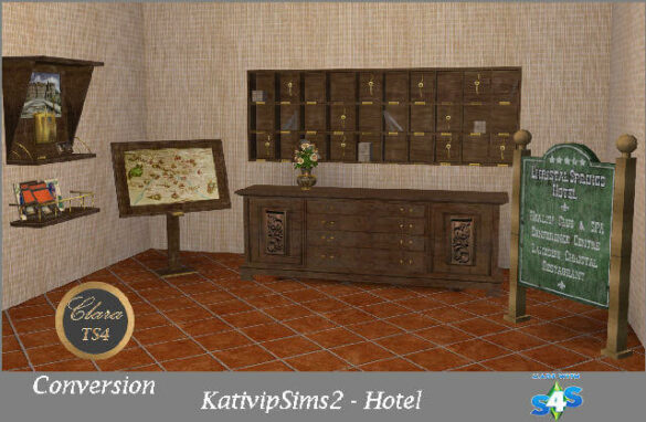 KatvipSims2 Hotel furniture conversions by Clara