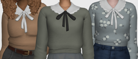 Sims 4 keigochu bloom sweater recolored by seaslugsims