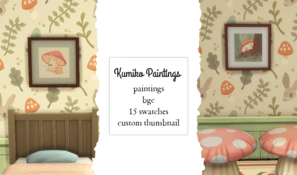 Sims 4 kumiko paintings