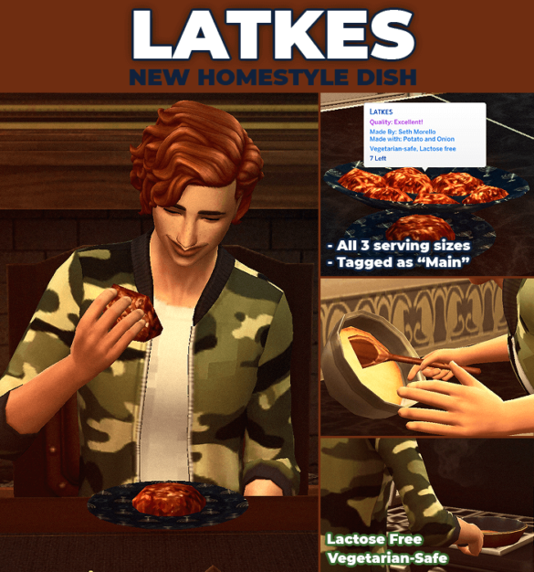 Sims 4 Latkes – New Custom Recipe
